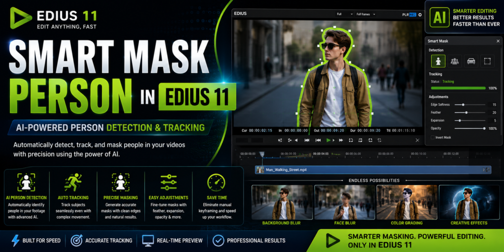 Smart Mask Person in EDIUS 11
