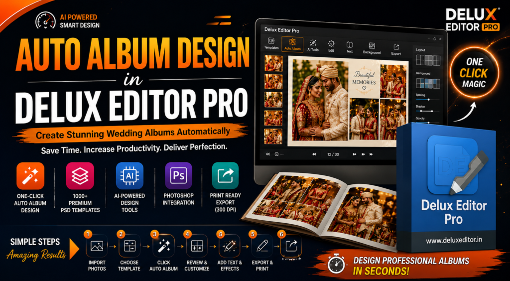 Auto Album Design in Delux Editor Pro
