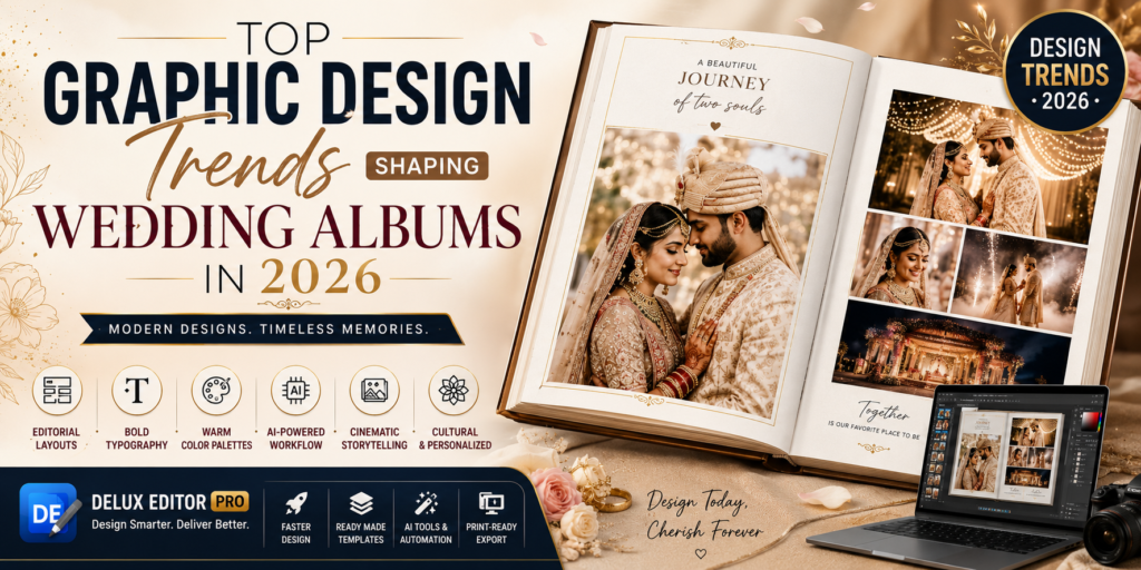 Top Graphic Design Trends Shaping Wedding Photography Albums in 2026