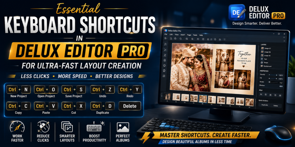 Essential Keyboard Shortcuts in Delux Editor Pro for Ultra-Fast Layout Creation